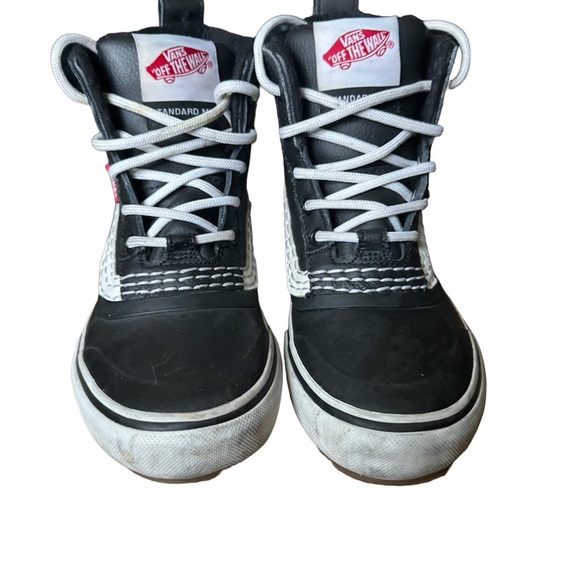 Vans Men's Standard Mid MTE Waterproof Snow Boots Black White - Picture 3 of 6